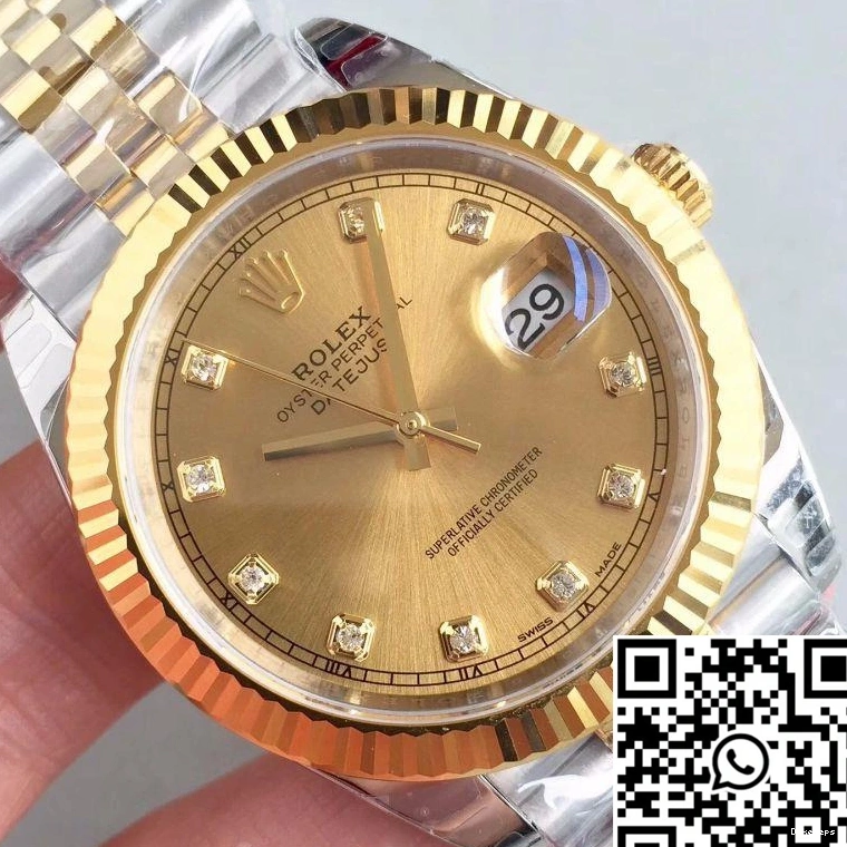 EW Dial Factory Datejust 116333 Champagne 41MM Rolex II 0127